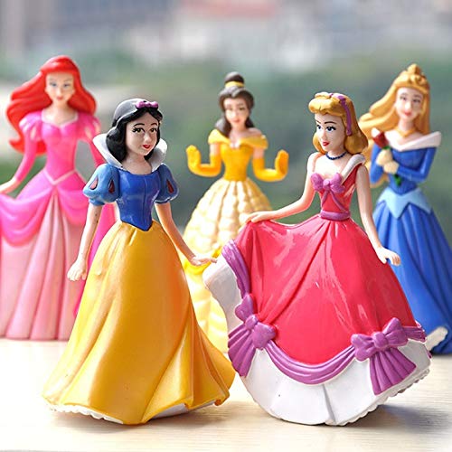 wjf 5 Estilos Blancanieves Cenicienta Modelo decoración de la Torta de Juguete de Regalo 13CM