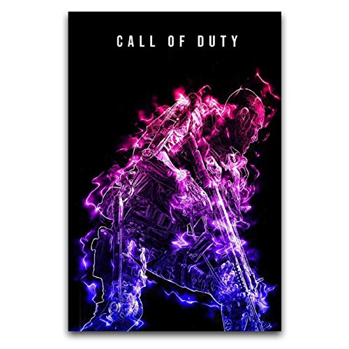 WPQL Call of Duty 4 Modern Warfare - Lienzo decorativo (40 x 60 cm)