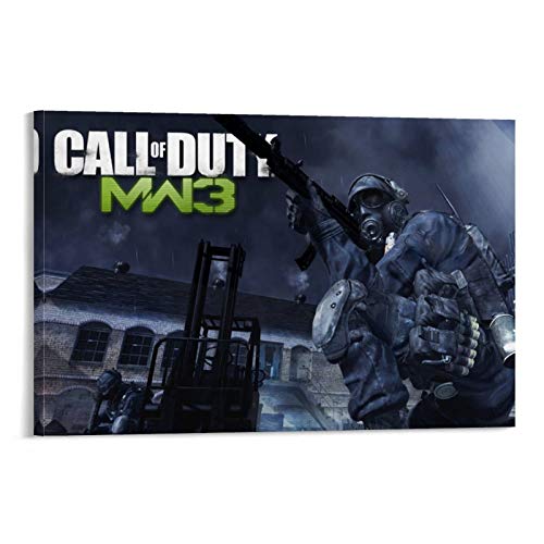 XIAOTT Póster de juego de Call of Duty Modern Warfare 7 lienzo artístico y mural impreso moderno para decoración de dormitorio familiar de 60 x 90 cm