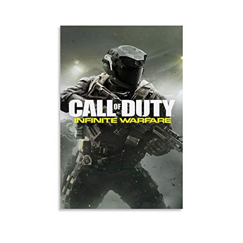 XIAOTT Póster de juegos de Call of Duty Infinite Warfare 1 lienzo artístico y mural impreso moderno para decoración de dormitorio familiar 60 x 90 cm