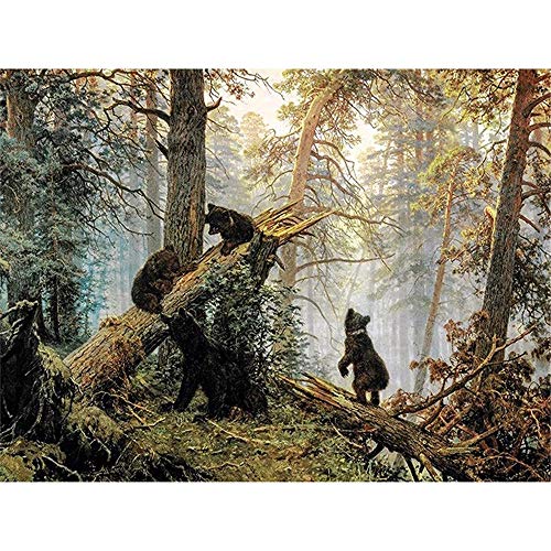 YGYGYG Puzzle para Adultos 4000 Piezas Oso Negro en el Bosque Juguete de Regalo Descompresión Creativa Desafío de Bricolaje Imagen de Arte 148 * 105cm