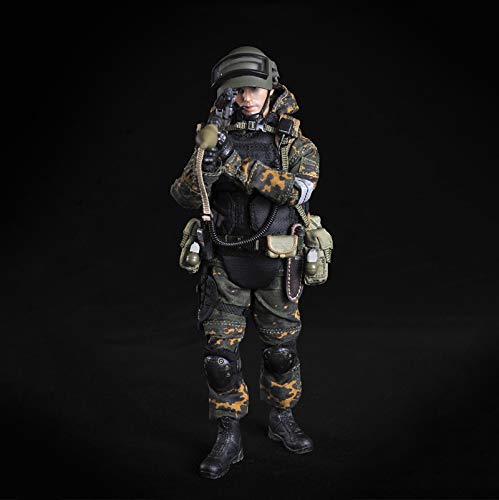 ZH 1/12 Figuras De Acción Russian Alpha Special Forces Grenadier Soldado Militar Modelo De Estatua De Juguete Materiales De Protección del Medio Ambiente De PVC Conjunto De Juguetes De Personajes