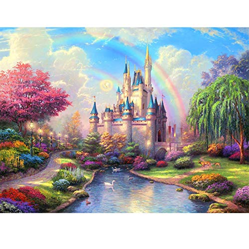 1000 Pieces Jigsaw Puzzles for Adults, Puzzles for Teens Ages 12 and up, Rainbow River Landscape Difficult Puzzle Art for Men and Women 75cmX50cm(29.5inX19.7in)