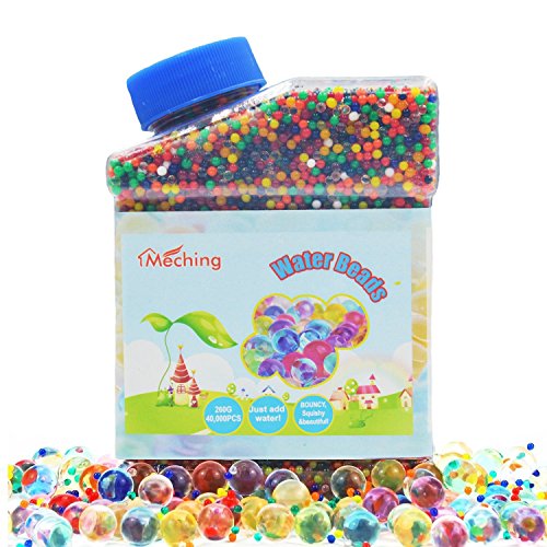 40000 Piezas Bolas de Gel de Agua Colores Perlas Gel Decoración Water Balls Bolas Hidrogel para Plantas Flores Mezclados Cristalino Hidrogel Bolas de Agua Gelatina para El llenador del Florero