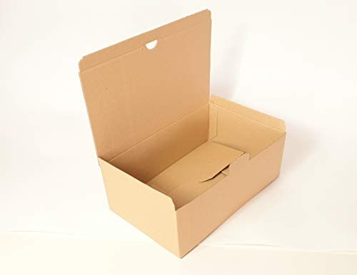 (50x) Cajas Cartón para calzado, envíos, almacenaje - 330x220x110mm - Fabricadas en España - Material Reciclado - Microcanal. Ideal envíos ecommerce, organizadores de espacios del hogar