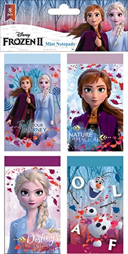 8 mini cuadernos compatibles con Disney Frozen 2 La Reina del Hielo | Regalo para niña | Anna y Elsa | My Destinys Calling | Bloc de notas | Juego de 8