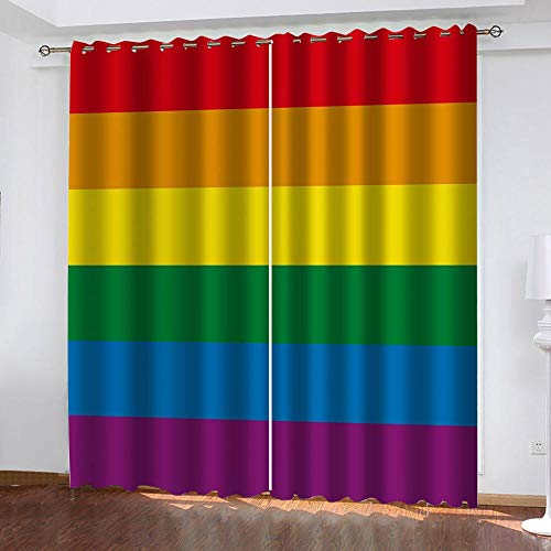 Aceeaceo® Cortinas Opacas 3D Rompecabezas De Color Creativo 300 (Ancho) X280 (Alto) Cm Cortina De Fibra De Poliéster con Reducción De Ruido Y Aislamiento Térmico De Dos Paneles, Adecuada para Adultos