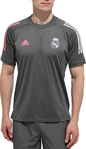 Adidas Real Madrid Temporada 2020/21 Camiseta Entrenamiento Oficial, Unisex, Gris, M