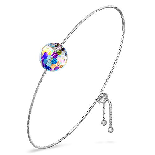 Alex Perry Pulsera Mujer Pulsera Regalos Pulsera de Plata de Ley 925 para Mujer Pulsera con Cristales de Swarovski Regalos Personalizados para su Cumpleaños Aniversario