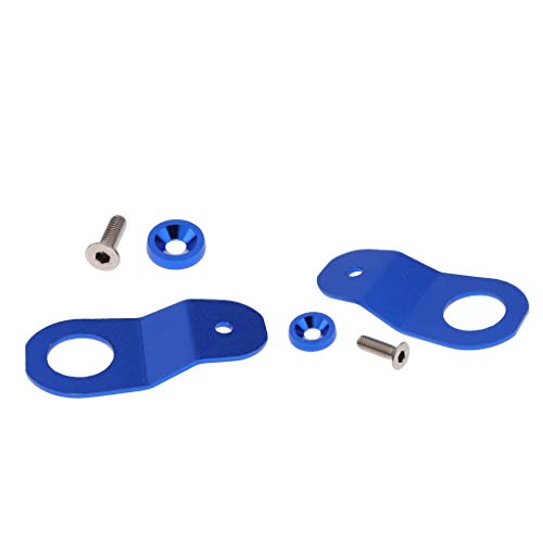 Almencla 2 Piezas De Soporte De Radiador De Coche Stay Bracket Billet Para Honda Civic EK 92-95 Azul