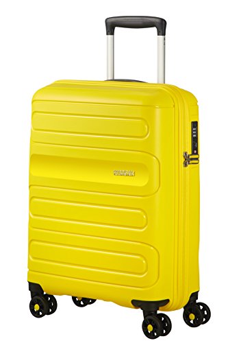 American Tourister Sunside Spinner 55/20 Equipaje de Mano, 55 cm, 35 litros, Amarillo (Sunshine Yellow)