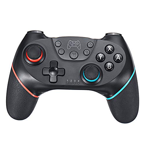 AN Gamepad Inalámbrico, Gamepad Portátil Bluetooth Conexión Inalámbrica Soporte Giroscopio Función De Ejes Vibración De Doble Motor Adecuado para La Mayoría De Los Juegos