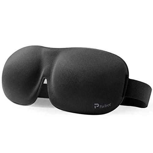 Antifaz para dormir Máscara De Dormir Para Hombres y Mujeres, Máscara De ojo PaiTree Antifaz Para Dormir, Máscara De Ojos Cómoda y Ultra Suave Para El Contorno 3D Con Contorno Ajustable.