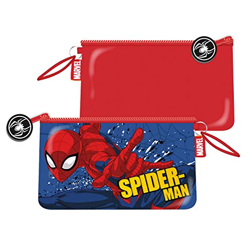 ARDITEX SM12508 Neceser de 24x14cm con Bolsillo de Marvel-Spiderman