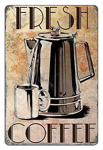 Asher Retro Design Original Tarro de lata de metal placa de esquina placa decorativa cartel de metal Beer Club Dimensiones 20 cm x 30 cm (8 x 12 pulgadas)