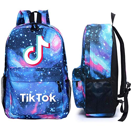 BAIBEI Mochila TIK Tok, Cinturón de Amortiguación Ajustable 3D Imprimió Mochila Escolar, TIK Tok Mochila Informal Mochila para portátil Mochila de Moda Juvenil