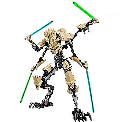 BAS Star Wars Figuras de Anime Serie Negro y Soldado de Asalto Imperial Modelo de Estatua Movible Juguete de Regalo para Niños General Grievous