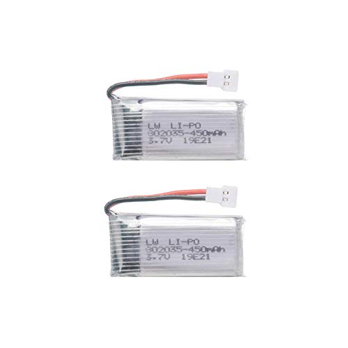 Batería y Cargador H31 actualizados Batería de lipo Recargable de 3.7V 450mAh para H107 H31 KY101 E33C E33 Repuestos de Aviones no tripulados RC-_Amarillo