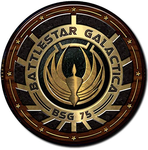 Battlestar Galactica Estrella De Combate A Alfombrilla Redonda Round Mousepad PC