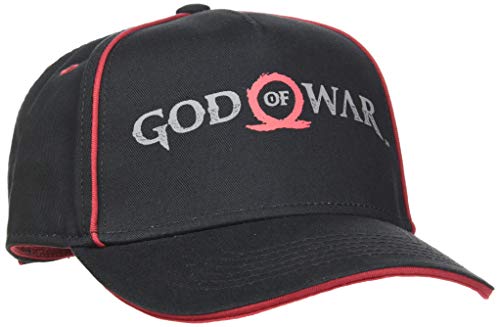 Bioworld God of War Logo Print Curved Bill Cap Gorra de bisbol, Negro (Black Black), Talla única Unisex Adulto