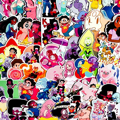 BLOUR 63PCS Pack New Lion Steven Universe Stickers Set Etiqueta de Juguete para Equipaje Skateboard Laptop Motocicleta Etiqueta de PVC