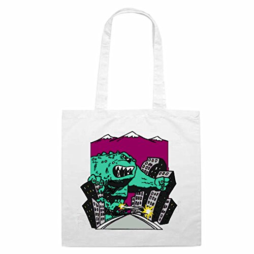 Bolso de diseño nº 11337 monstruo agarrar la Ciudad ancartoon Spass FUN Kult dibujos animados Spass FUN Kult einka