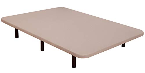 Bonitex - Base tapizada 3D 150x200cm + 6 patas, 5 refuerzos transversales, grosor 6cm, transpirable, color beige