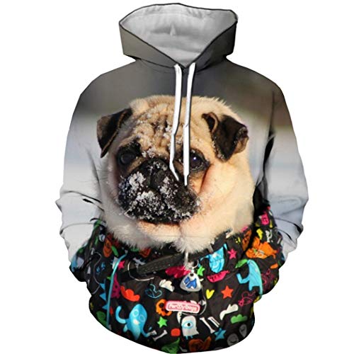 Bonitos Animales Boxer Dog 3D Print Hoodie Moda Anime Funny Dog Sudadera Forest Autumn Leaf Top Ropa de Navidad 8 4XL