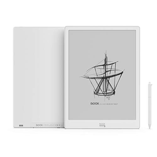 BOOX Max3 13.3" Lector e-Book, Android 9.0 E-Ink 64GB Toque con Pluma OTG WiFi BT Blanco