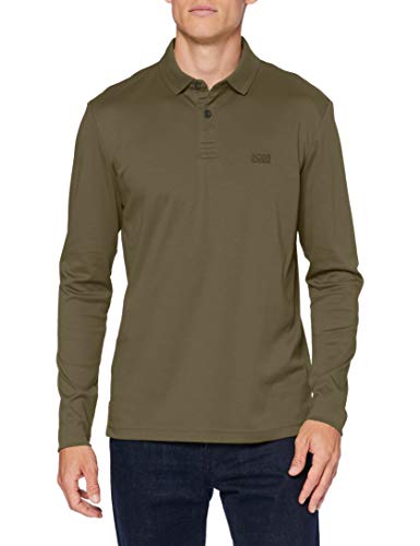 BOSS Pirol Camisa Polo, Verde (Dark Green), XL para Hombre