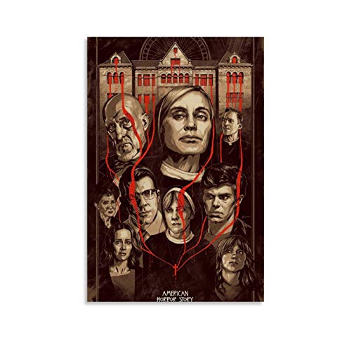 BUJI American Horror Story Asylum TV Series Póster Lienzo decorativo para pared de 30 x 45 cm