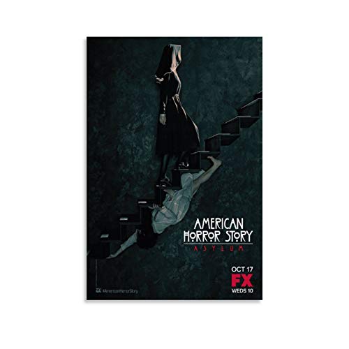 BUJI American Horror Story Asylum TV Series Póster Lienzo decorativo para pared de 30 x 45 cm