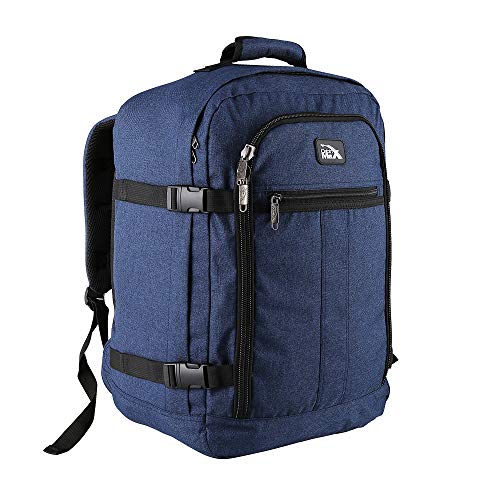 Cabin Max Metz 30L Mochila de Viaje 45 x 36 x 20 cm Adecuada para el Maleta de Mano de Cabina Easyjet y Wizzair (Atlantic Blue)