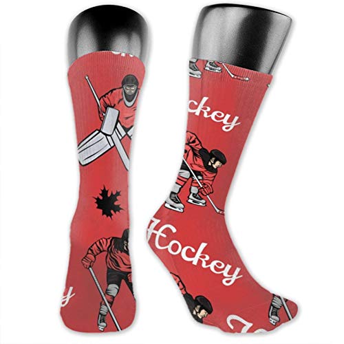 Calcetines de anime por-canadiense-hockey-jugadores-arce-hojas suaves de secado rápido transpirable calcetines deportivos unisex de la tripulación calcetines de 39,7 cm