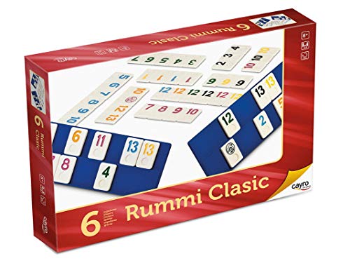 Cayro - Rummi Clasic 6 Jugadores Grande - Juego Tradicional - Juego de Mesa - Desarrollo de Habilidades cognitivas y lógico matemáticas - Juego de Mesa (744)
