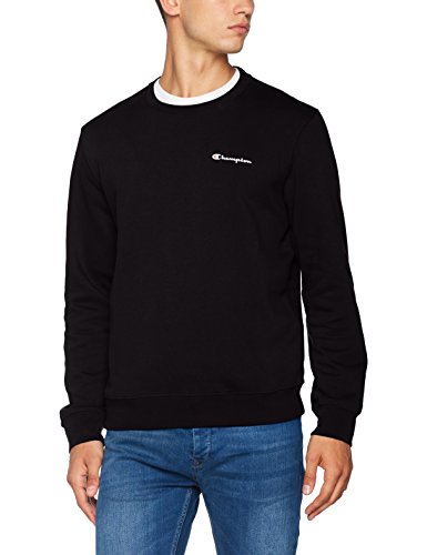 Champion Hombre - Sudadera Classic Small Logo - Negro, L