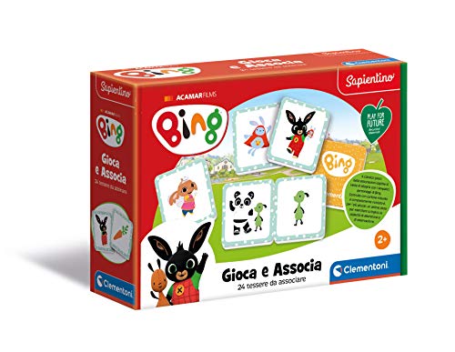 Clementoni - Bing-Juega y asocia-Play for Future-Made in Italy-Juego Educativo (versión en Italiano), 2 años +, 16289