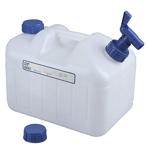 Coche al Aire Libre PE Cubo de la categoría alimenticia contenedor portátil de Almacenamiento de Agua con Grifo para Camping Auto-conducción (10L)