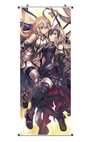 CoolChange Poster para enrollar/Kakemono Grande de Fate Apocrypha, 100x40, Tema: Jeanne & Ruler