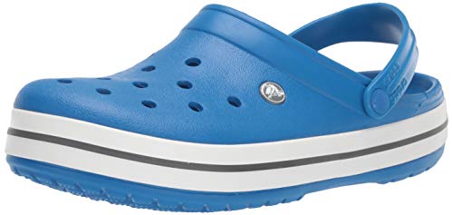 Crocs Crocband Unisex, Zuecos con Correa Adulto, Azul (Bright Cobalt/Charcoal), 39/40 EU