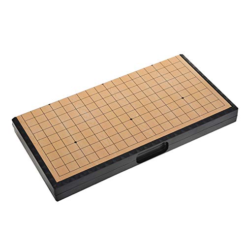 DAUERHAFT Juego, Tablero Plegable magnético Weiqi, Tablero Plegable Weiqi, Juegos educativos, Tablero Plegable para Juegos, Juego, Juego de Mesa, con Material de PVC, para Juegos