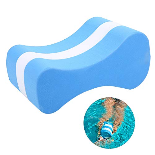 DAUERHAFT Material Ligero de Kickboard de natación de Entrenamiento Resistente al Agua, para Entrenamiento, para Piscina(Blue and White)