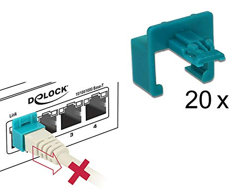 DeLOCK RJ45 Secure Clip Starter Set 20 Stã ¼ Ck