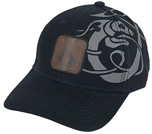 Difuzed BA603850ASC Gorra Beisbol Assassins Creed Valhalla Tribal, Negro, Talla única Unisex Adulto