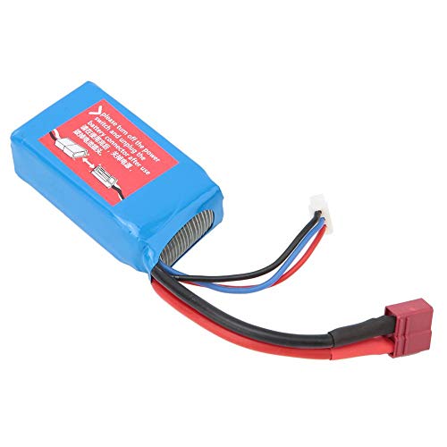 Dilwe Batería de Coche RC, 7.4V 1500mAh Lipo Batería RC Car Upgrade Repuestos de Repuesto Comaptible para Wltoys A959-B A969-B A979-B K929-B