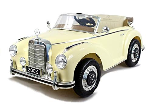 E Street Car Mercedes-Benz 300S Blanco 12V 2.4GHz Eva Sound Light