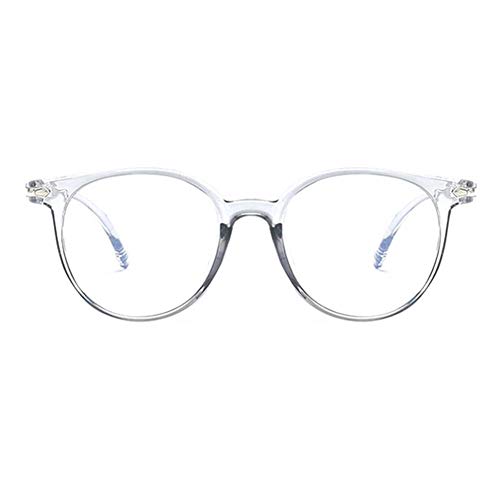 El Bloqueo De Luz Azul Gafas Unisex Anti Fatiga Visual Decorativo Gafas De Equipo Multicolor De La Protección Contra La Radiación Opcional 0103 (Frame Color : Grey)