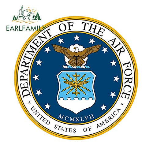 FAFPAY Sticker de Carro  12 cm x 12 cm EE. UU. Servicio de la Fuerza aérea Veterano Sello Militar gráficos calcomanía Pegatina Pegatinas de Ventana de Coche   Estilo A