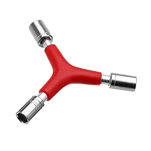 FEIFUSHIDIAN Forjado Y-8 mm Tipo de 9 mm 10 mm Herramientas Triángulo nueces zócalo Llave Inglesa FPV Quadcopter hélice Cambiador Universal Práctico (Color : Red)