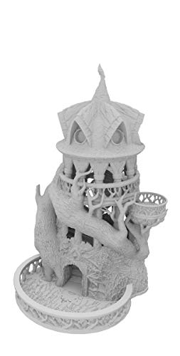 Feldherr Fates End Dice Tower: Druid, Color:Grey, Style:Dice Tower with Large Tray